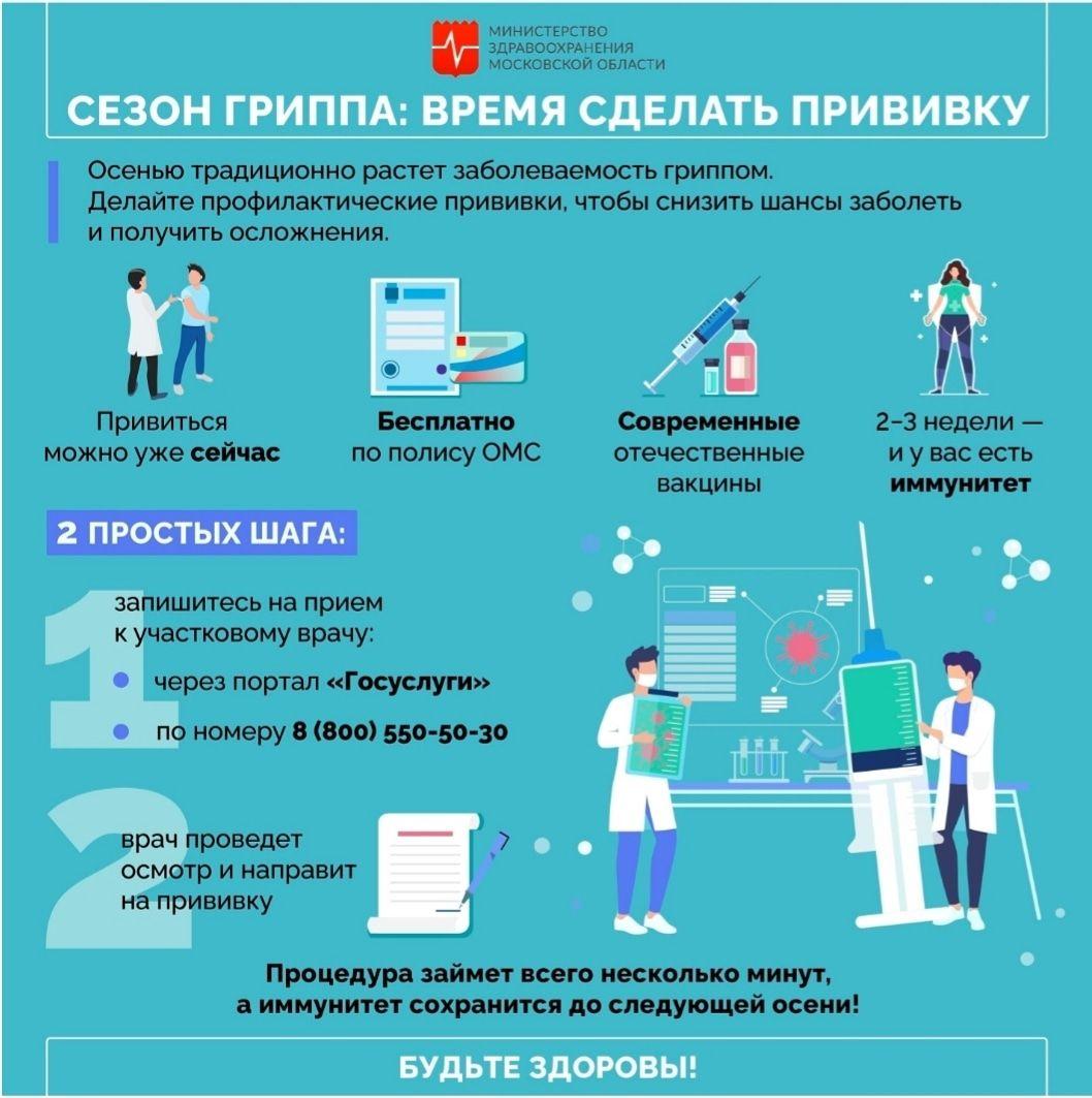 В Московской области началась вакцинация против гриппа | МФЦ Городского  округа Лыткарино